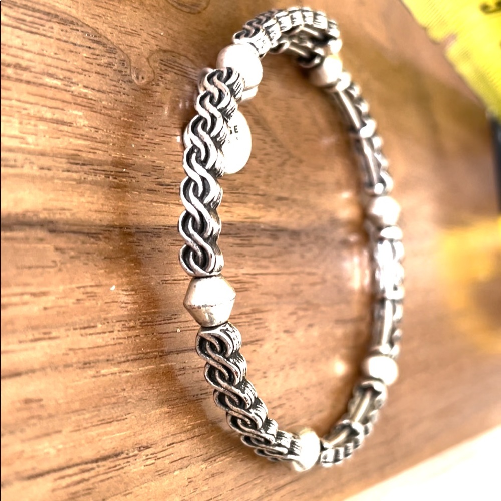 Alex and Ani Vintage 66 Silver expandable wrap bracelet